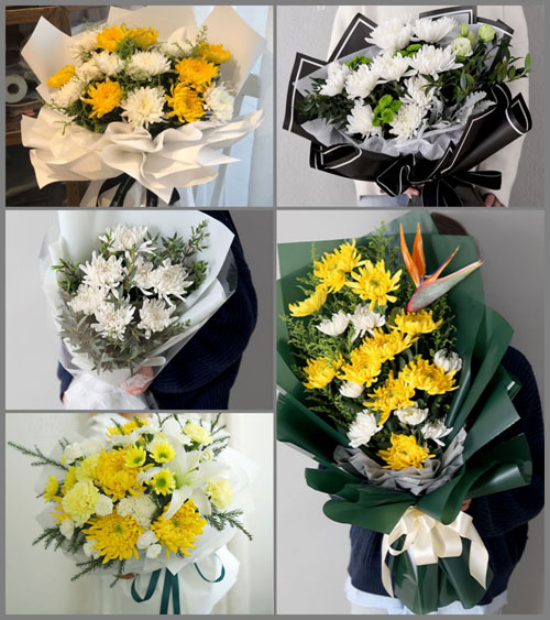 山东青岛莱西市龙水街道草泊村白事花束代送